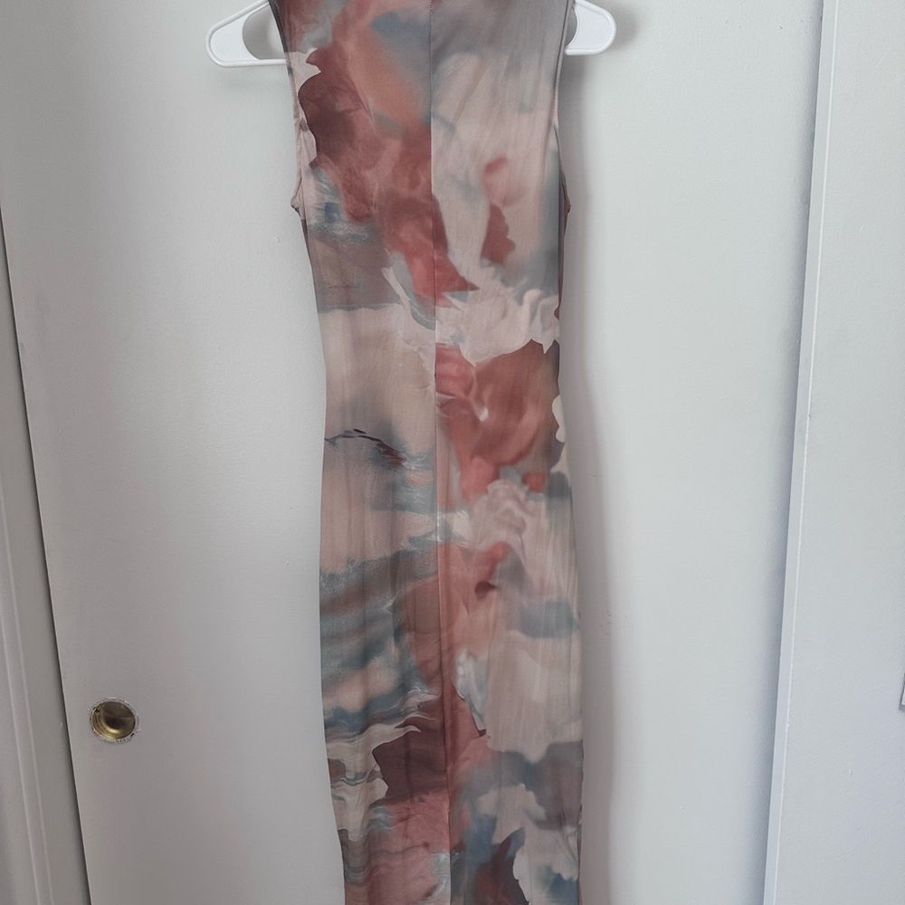 Elegant Multicolor Sleeveless Dress